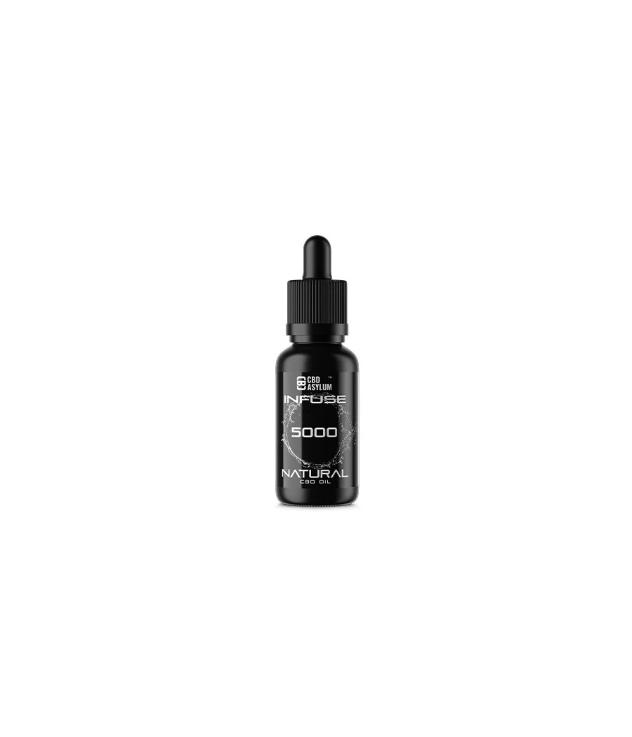 CBD Asylum Infuse 5000mg CBD Natural Oil - 30ml (BUY 1 GET 2 FREE)