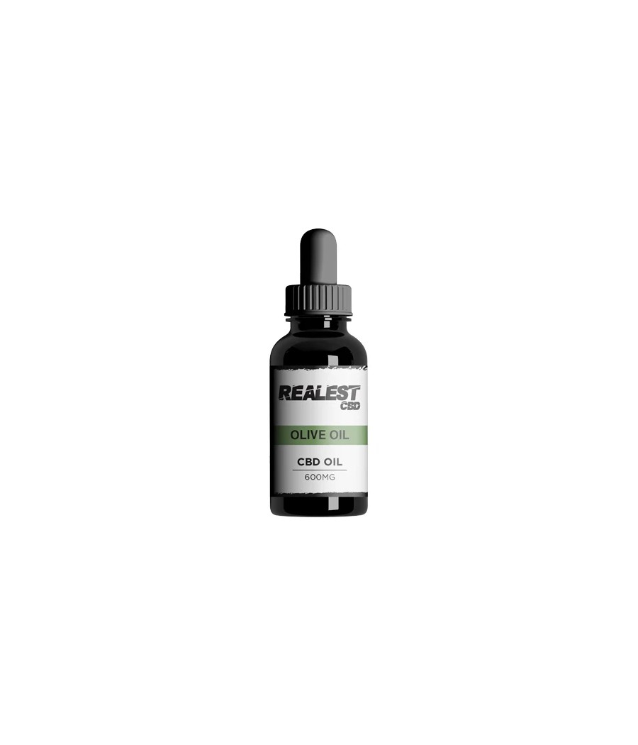 Realest CBD 600mg Broad Spectrum CBD Olive Oil - 30ml (BUY 1 GET 1 FREE)