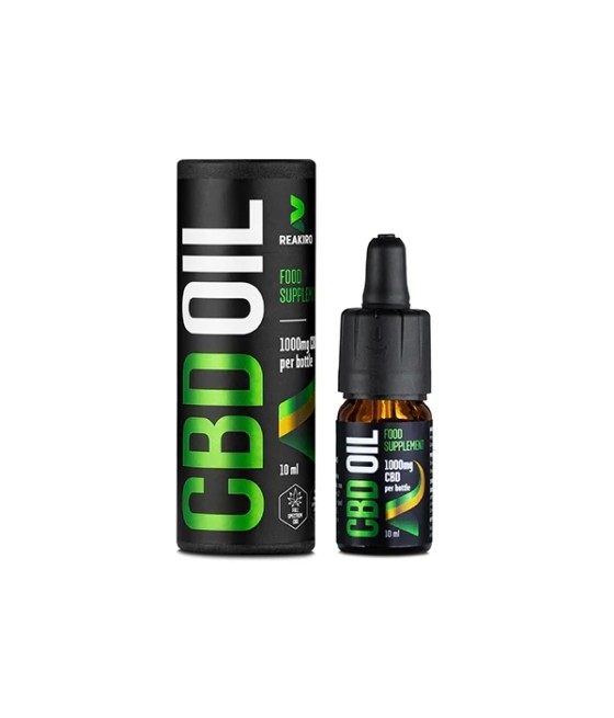 Reakiro 1000mg CBD Oil 10% Full Spectrum - 10ml (BUY 1 GET 1 FREE)