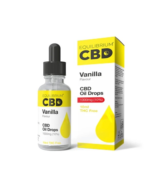 1000mg Equilibrium CBD Oil 10ml - Vanilla Flavour