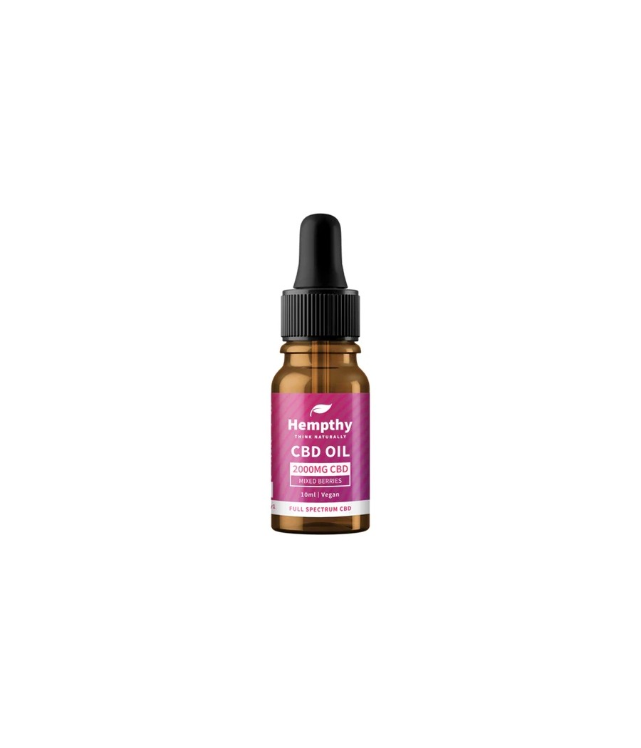 Hempthy 2000mg CBD Oil Full Spectrum Mixed Berries - 10ml