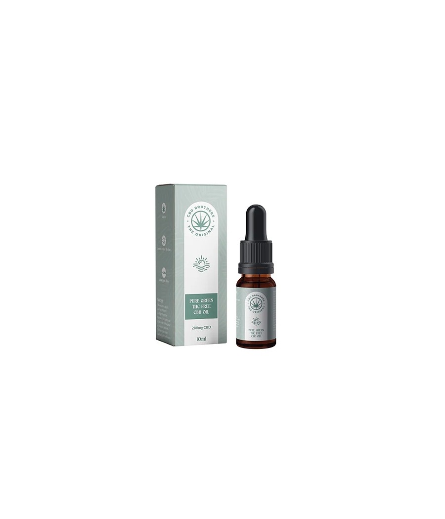 CBD Brothers Pure Green 280mg CBD Oil - 10ml