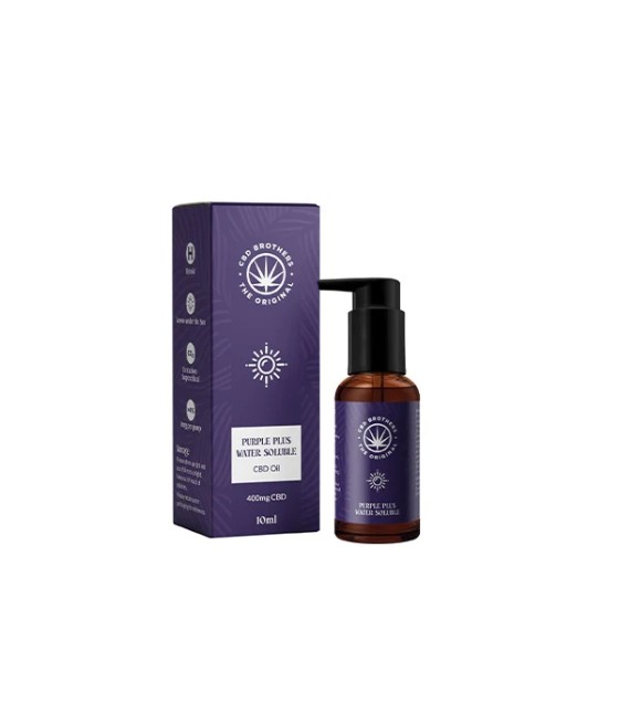 CBD Brothers Purple Plus 400mg Water Soluble CBD Oil - 10ml