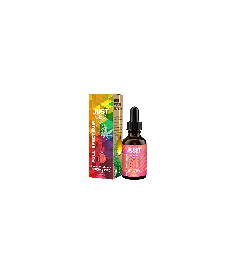 Just CBD 5000mg Full Spectrum Tincture - 30ml