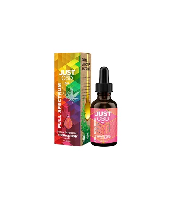 Just CBD 1500mg Full Spectrum Tincture - 30ml