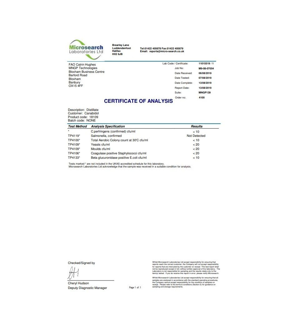 CBD by British Cannabis 1000mg CBD Raw Cannabis Oil Drops 10ml