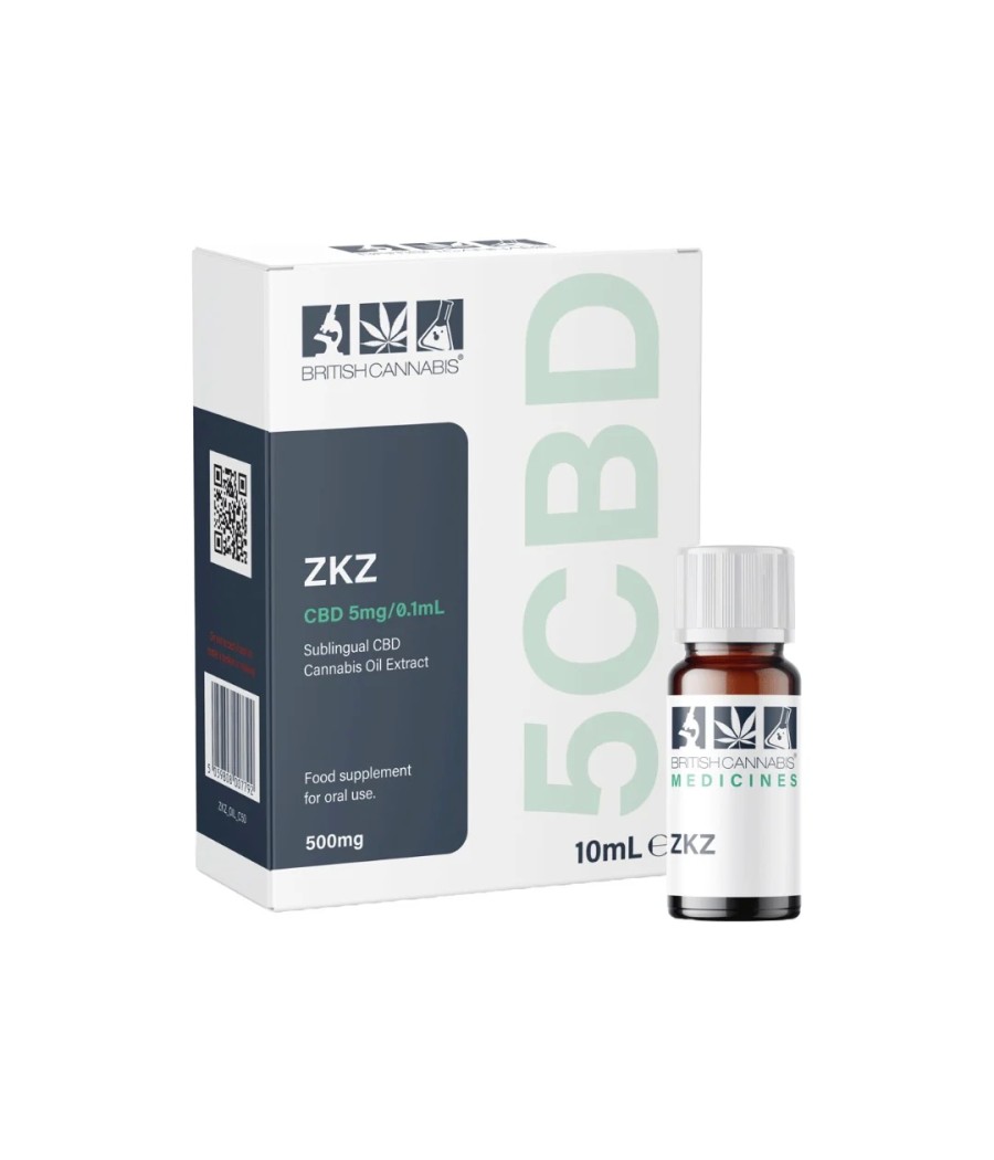 5CBD by British Cannabis 500mg CBD Full Plant Extract ZKZ 10ml