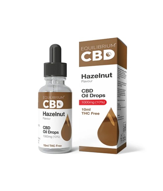 1000mg Equilibrium CBD Oil 10ml - Hazelnut Flavour