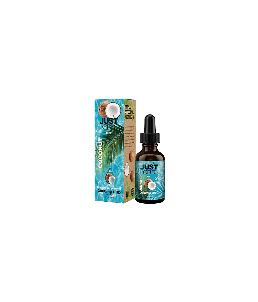 Just CBD 3000mg Coconut Oil Tincture - 30ml