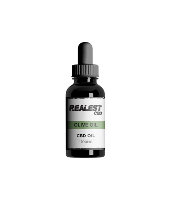 Realest CBD 1700mg Broad Spectrum CBD Olive Oil - 30ml (BUY 1 GET 1 FREE)