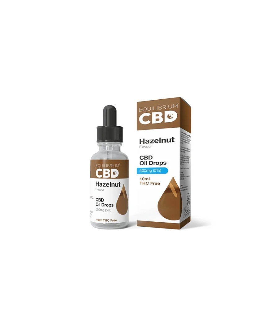 500mg Equilibrium CBD Oil 10ml - Hazelnut Flavour