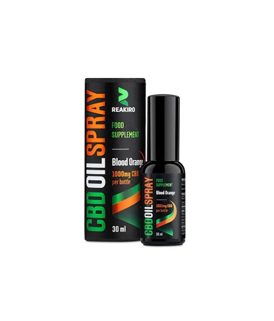 Reakiro 1000mg CBD Blood Orange Flavour Spray 30ml (BUY 1 GET 1 FREE)
