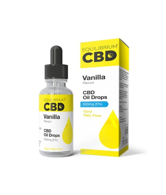 500mg Equilibrium CBD Oil 10ml - Vanilla Flavour