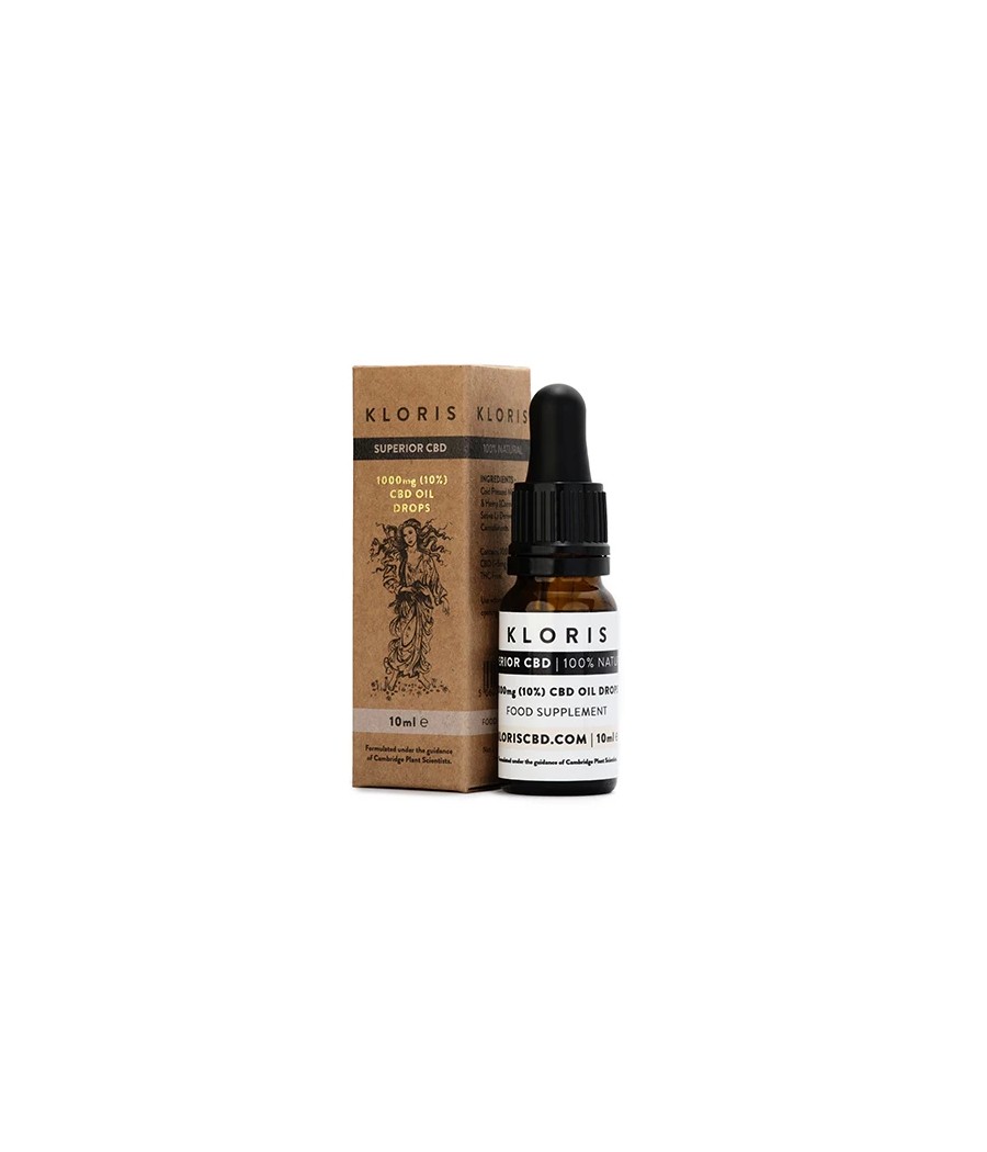 Kloris 1000mg (10%) CBD Oil Drops - 10ml