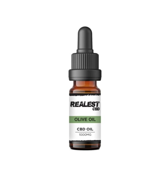 Realest CBD 1000mg Broad-Spectrum CBD 10ml Olive Oil (BUY 1 GET 1 FREE)