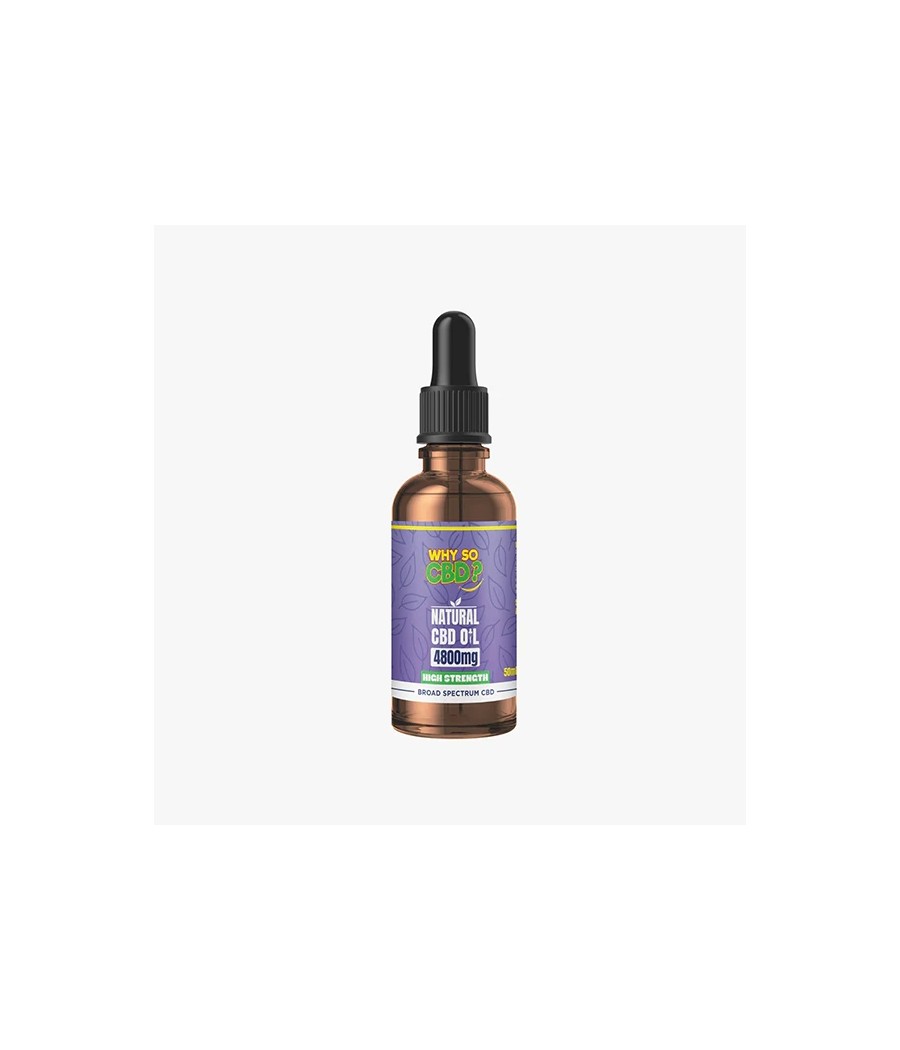 Why So CBD? 4800mg Broad-Spectrum CBD Natural Oil - 50ml