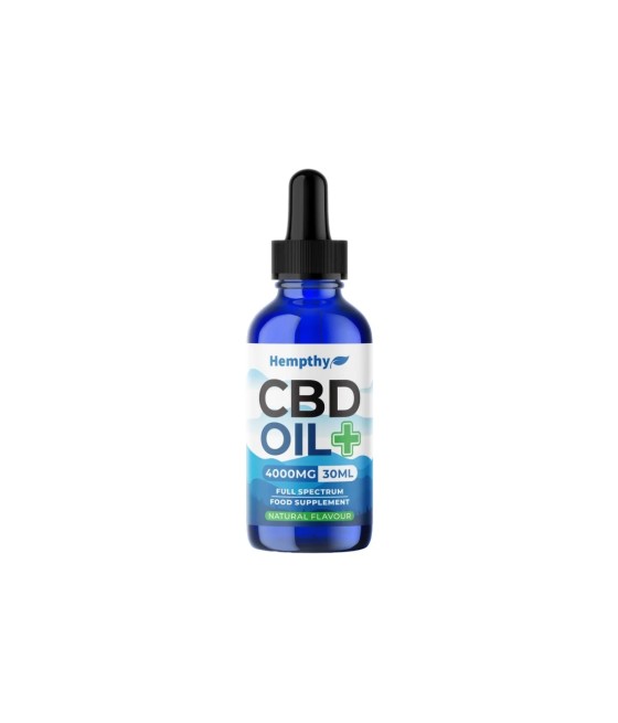 Hempthy 4000mg CBD Oil Full Spectrum Natural - 30ml