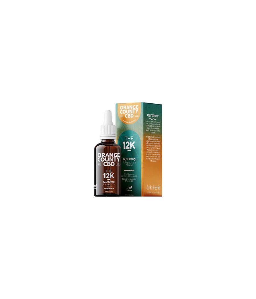 Orange County CBD 12000mg Full Spectrum CBD Oil - 100ml