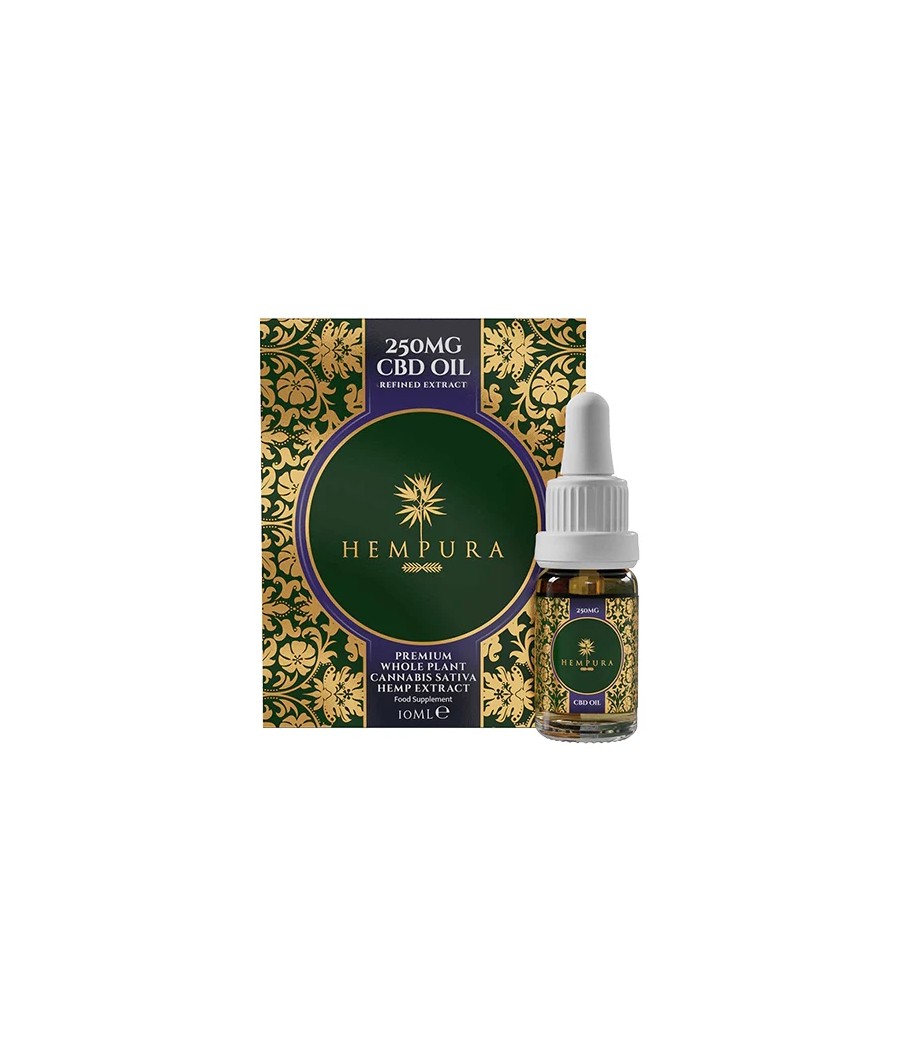 Hempura 250mg CBD Broad Spectrum Oil Refined with terpenes - 10ml
