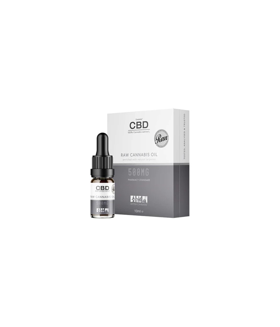 CBD by British Cannabis 500mg CBD Raw Cannabis Oil Drops 10ml