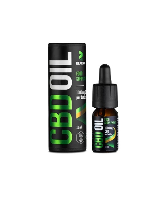 Reakiro 1500mg CBD Oil 15% Full Spectrum - 10ml (BUY 1 GET 1 FREE)