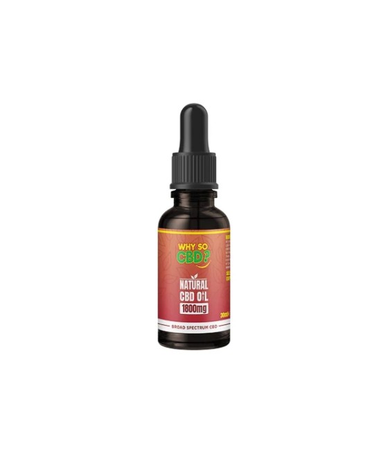 Why So CBD? 1800mg Broad-Spectrum CBD Natural Oil - 30ml