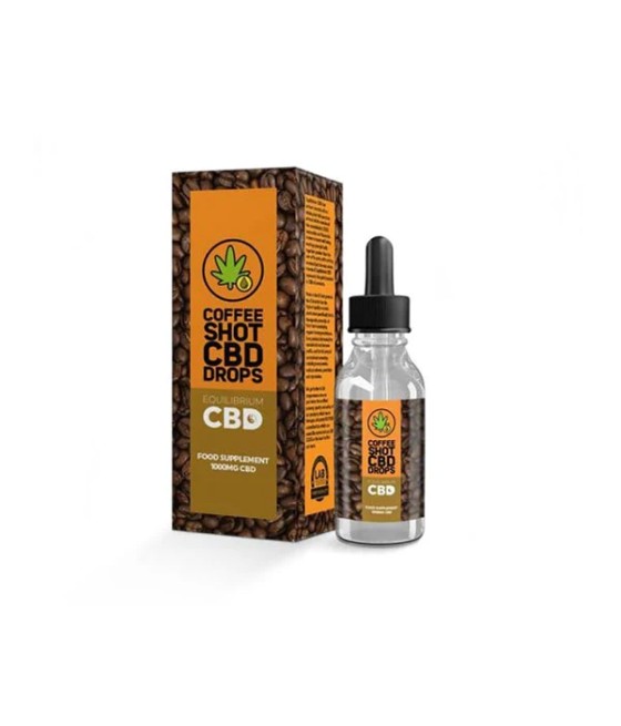 1000mg Equilibrium CBD Oil 10ml - Coffee Shot Drops