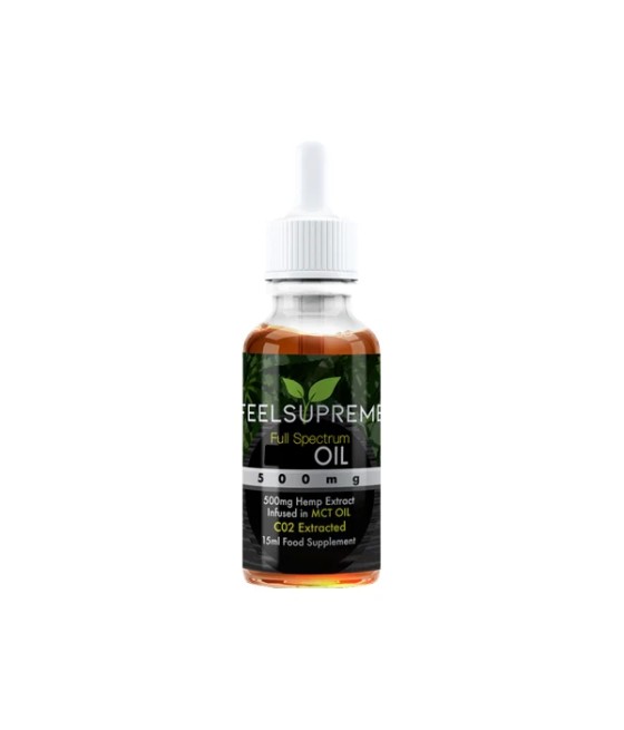 Feel Supreme 500mg Full Spectrum CBD In MCT Oil - 15ml