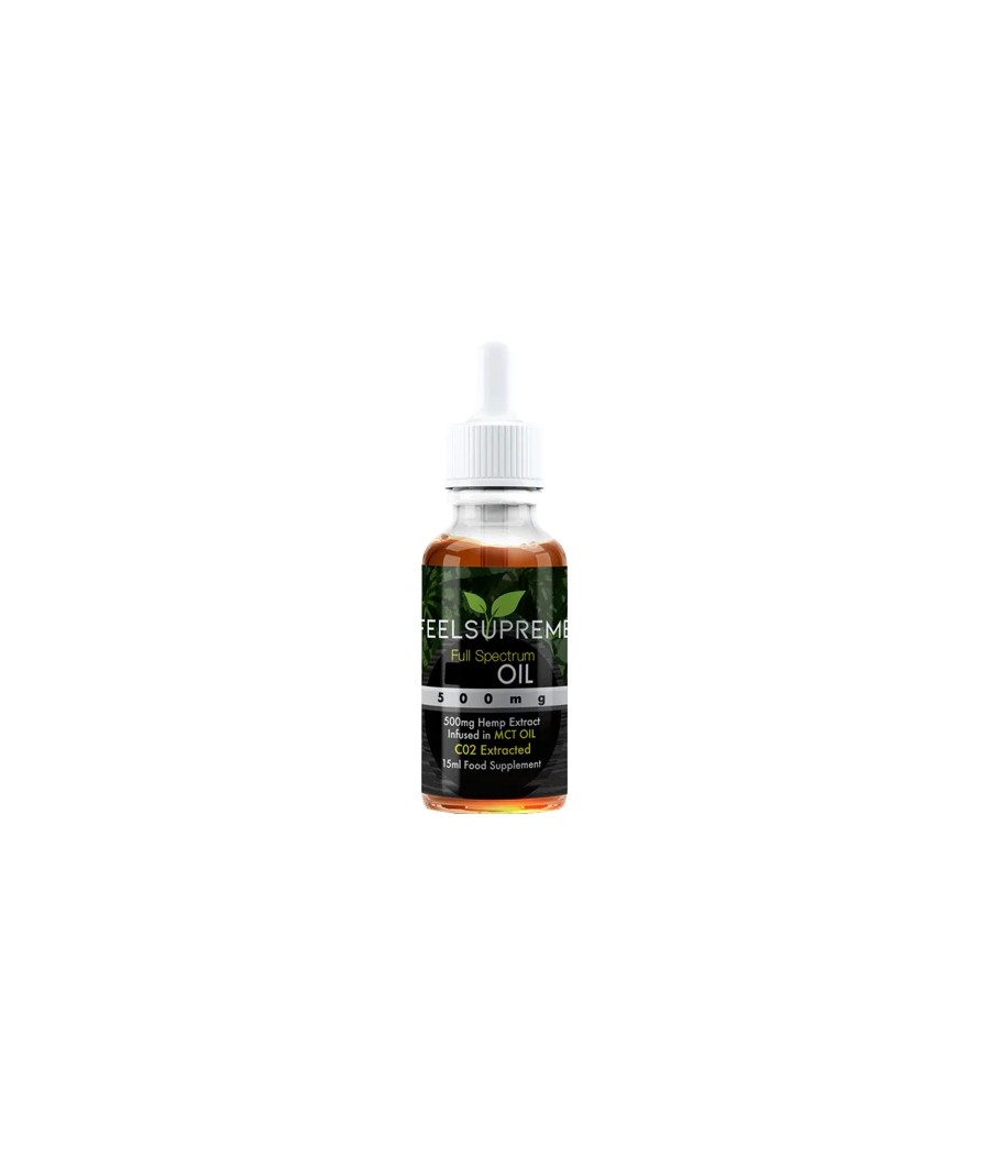 Feel Supreme 500mg Full Spectrum CBD In MCT Oil - 15ml