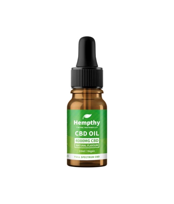 Hempthy 4000mg CBD Oil Full Spectrum Natural - 10ml