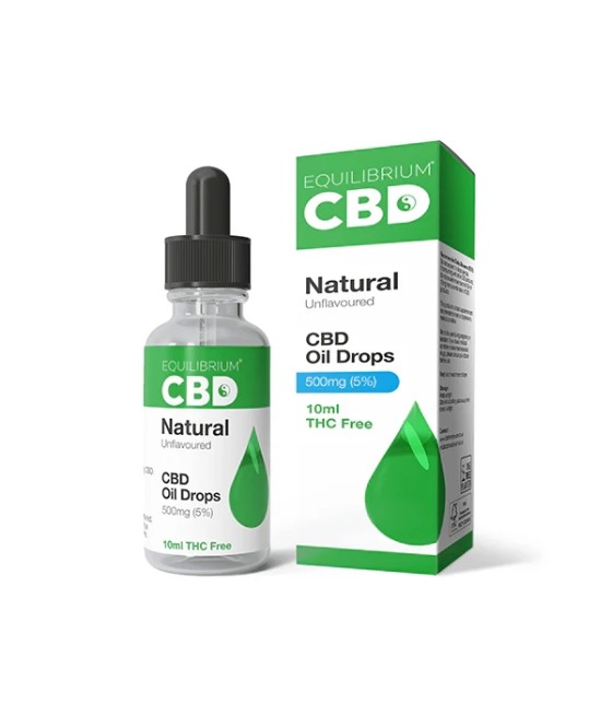 500mg Equilibrium CBD Oil 10ml - Natural Flavour