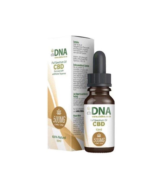 cbDNA 500mg Full Spectrum CBD Oil - 10ml