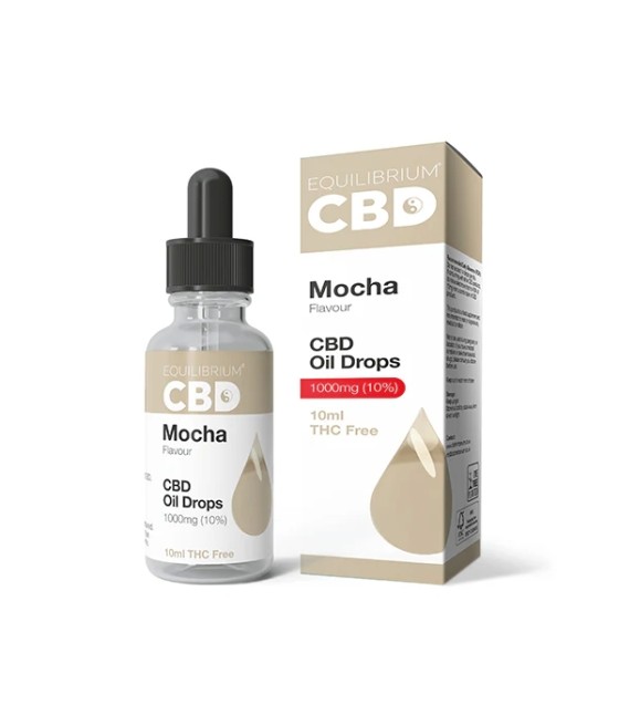 1000mg Equilibrium CBD Oil 10ml - Mocha Flavour