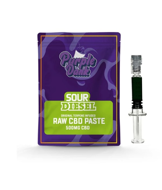 Purple Dank 1000mg CBD Raw Paste with Natural Terpenes - Sour Diesel (BUY 1 GET 1 FREE)