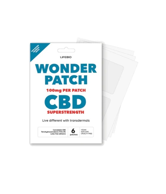 Lifebio 600mg CBD Superstrength Wonderpatch - 6 Patches