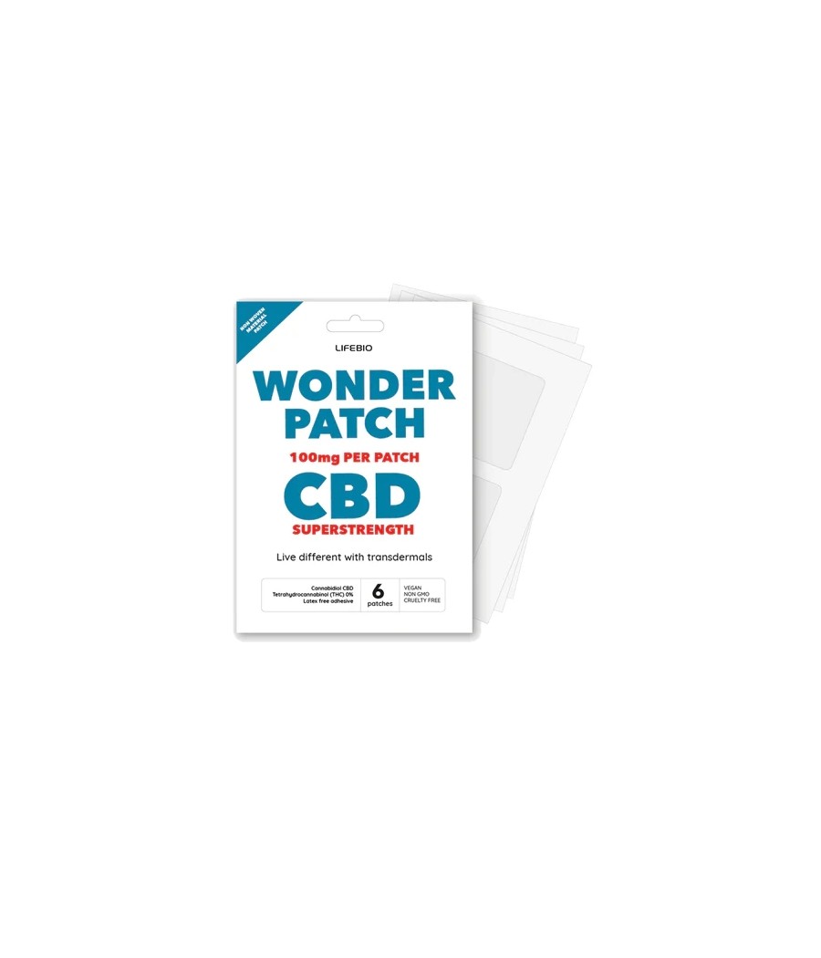 Lifebio 600mg CBD Superstrength Wonderpatch - 6 Patches
