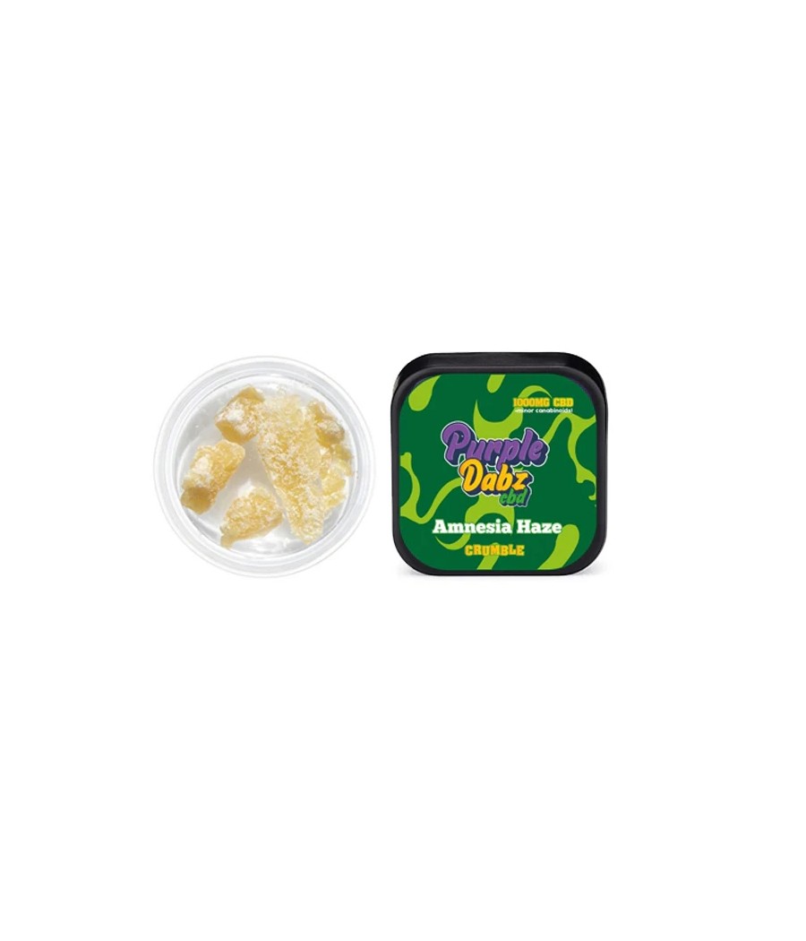 Purple Dabz by Purple Dank 1000mg CBD Crumble - Amnesia Haze (BUY 1 GET 1 FREE)