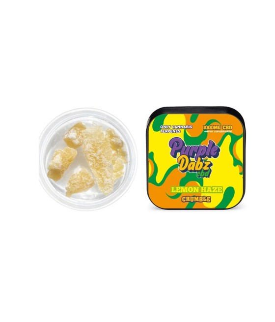 Purple Dabz by Purple Dank 1000mg CBD Crumble - Lemon Haze (BUY 1 GET 1 FREE)