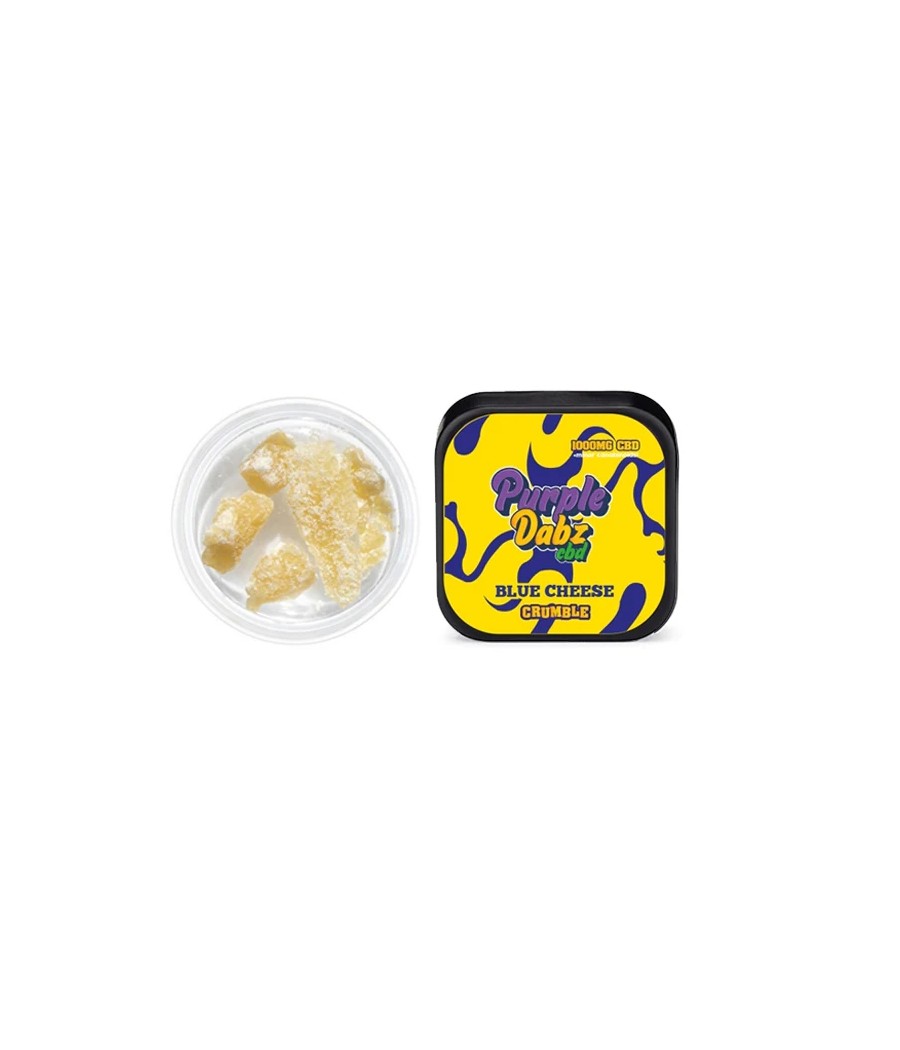 Purple Dabz by Purple Dank 1000mg CBD Crumble - Blue Cheese (BUY 1 GET 1 FREE)