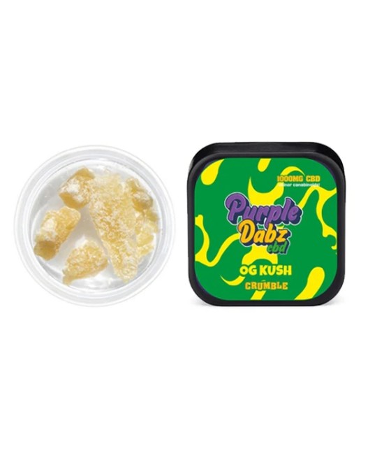 Purple Dabz by Purple Dank 1000mg CBD Crumble - OG Kush (BUY 1 GET 1 FREE)