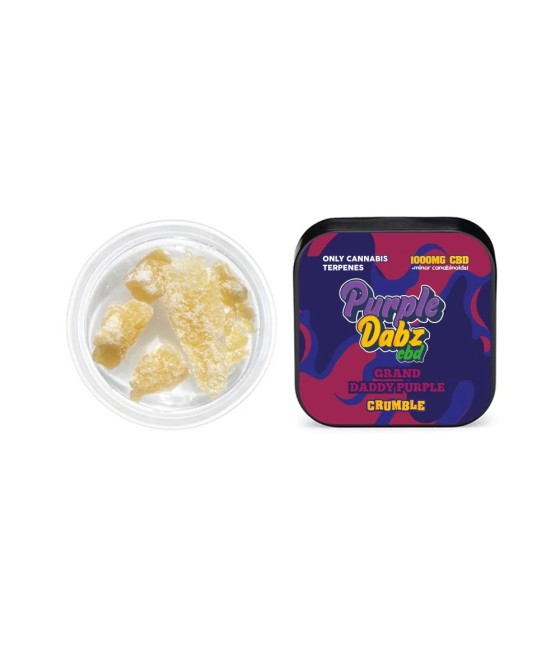 Purple Dabz by Purple Dank 1000mg CBD Crumble - Grand Daddy Purple (BUY 1 GET 1 FREE)