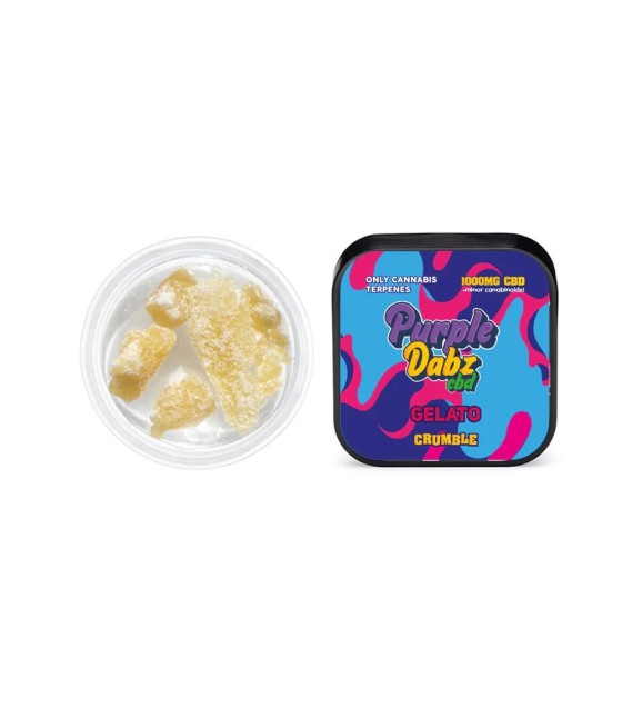 Purple Dabz by Purple Dank 1000mg CBD Crumble - Gelato (BUY 1 GET 1 FREE)
