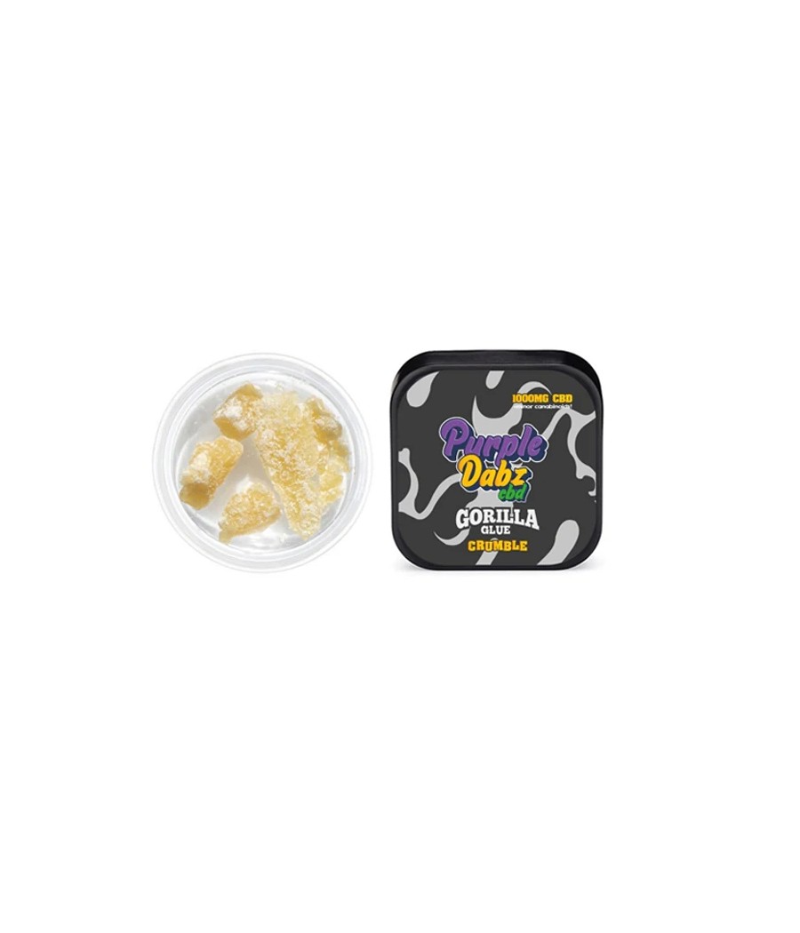 Purple Dabz by Purple Dank 1000mg CBD Crumble - Gorilla Glue (BUY 1 GET 1 FREE)
