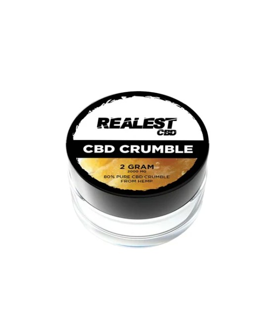 Realest CBD 2000mg 80% Broad Spectrum CBD Crumble (BUY 1 GET 1 FREE)