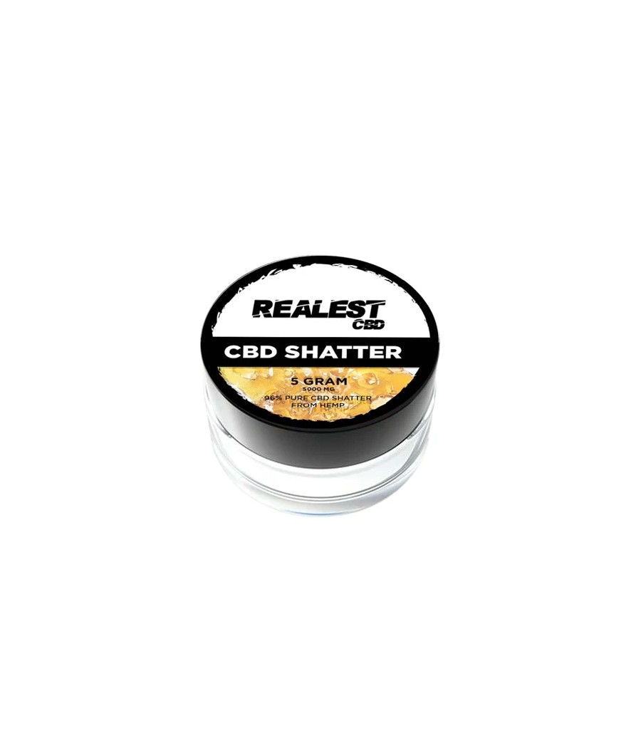 Realest CBD 5000mg Broad Spectrum CBD Shatter (BUY 1 GET 1 FREE)