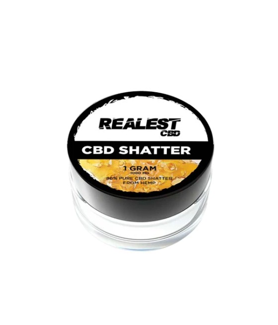 Realest CBD 1000mg Broad Spectrum CBD Shatter (BUY 1 GET 1 FREE)