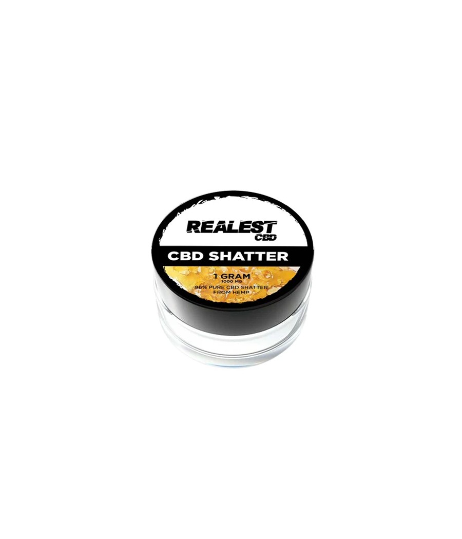 Realest CBD 1000mg Broad Spectrum CBD Shatter (BUY 1 GET 1 FREE)