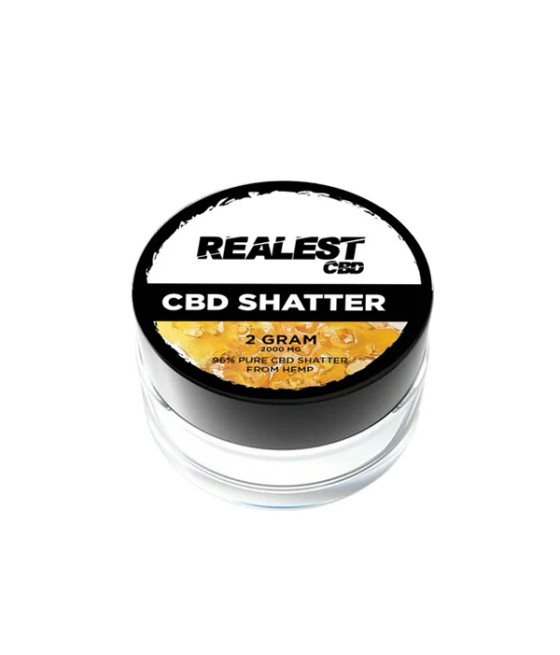 Realest CBD 2000mg Broad Spectrum CBD Shatter (BUY 1 GET 1 FREE)