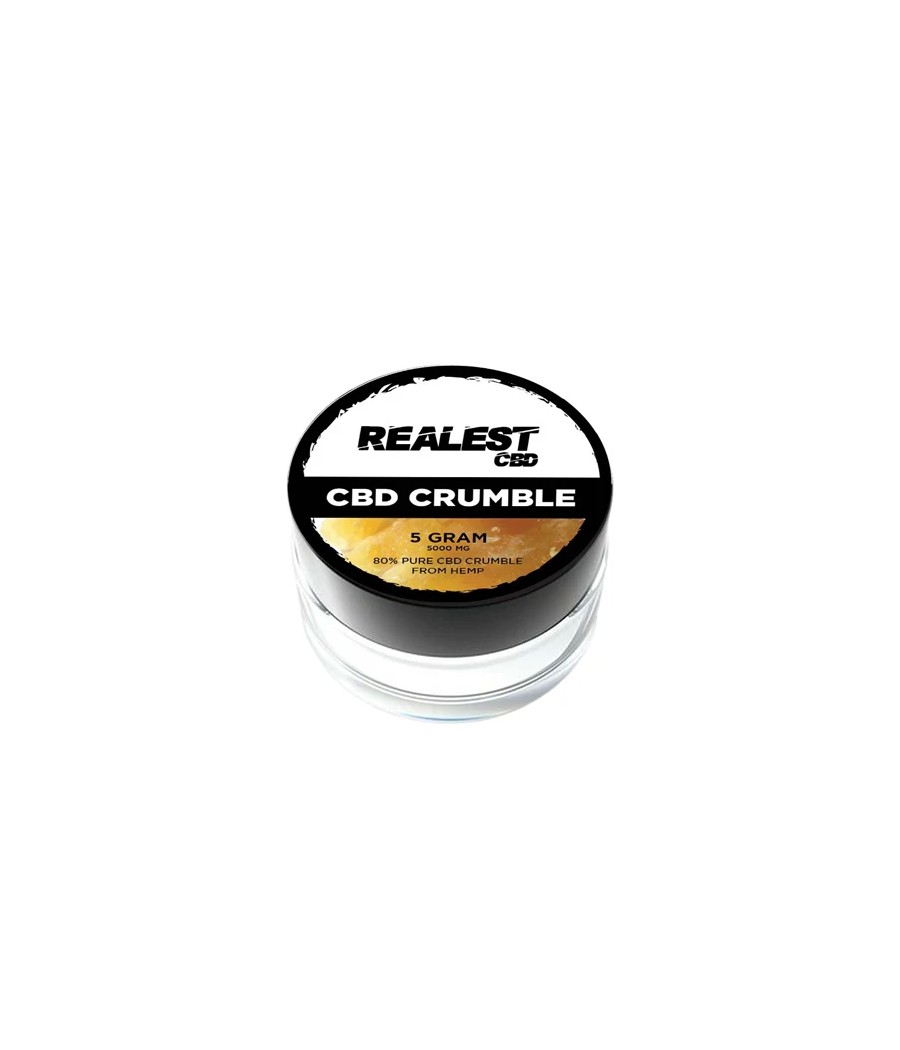 Realest CBD 5000mg 80% Broad Spectrum CBD Crumble (BUY 1 GET 1 FREE)