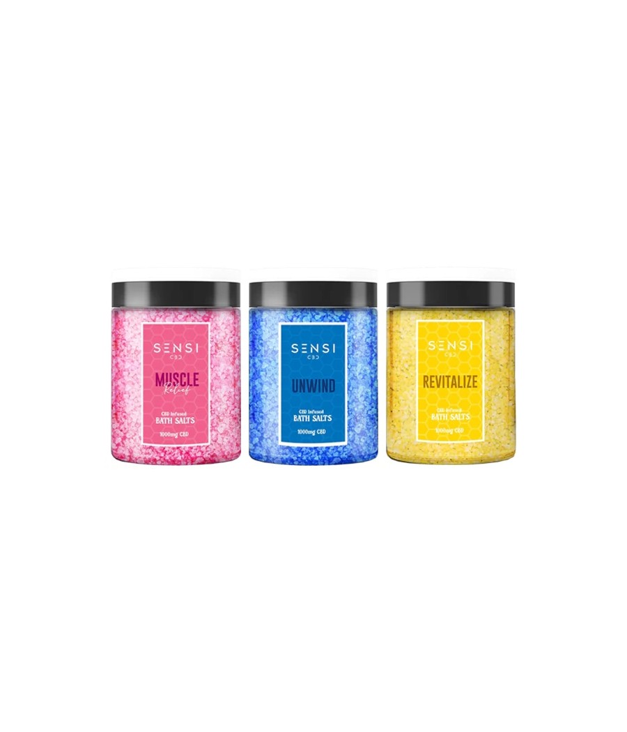 Sensi CBD 1000mg CBD Infused Bath Salts - 700g (BUY 1 GET 1 FREE) Sensi CBD 1000mg CBD Infused Bath Salts - 700g (BUY 1 GET 1 FREE)